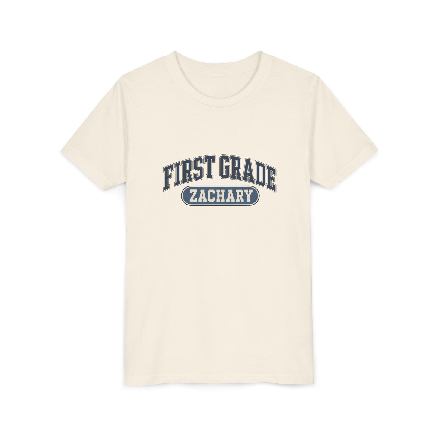 First Grade Varsity Tee | Back to School, Personalized Name